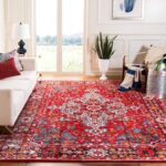 SAFAVIEH Vintage Hamadan Collection Area Rug - 8' x 10', Red & Multi, Oriental Traditional Persian Design, Non-Shedding & Easy Care, Ideal for High Traffic Areas in Living Room, Bedroom (VTH222A) - Image 2