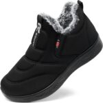 SHIBEVER Womens Winter Snow Boots: Waterproof Insulated Warm Fur Lined Ankle Slip On Walking Comfortable Outdoor Boot - Image 2