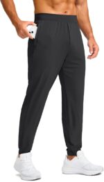 Soothfeel Men's Joggers with Zipper Pockets Golf Joggers Lightweight Sweatpants Athletic Workout Pants for Men Track - Image 2