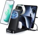 Wireless Charger for Samsung: 5 in 1 Samsung Wireless Charging Station for Galaxy S26 Ultra/S25/S24, Charger Stand for Galaxy Watch8/7/6/5/4, Charging Dock Stand for Android Multiple Devices, Black - Image 2