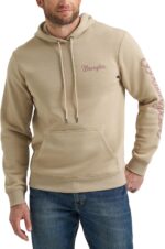 Wrangler Men's Blue Sleeve Logo Hoodie - Image 2