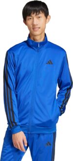adidas mens Essentials Warm-up 3-stripes Track Top - Image 2