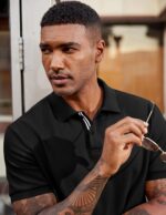 COOFANDY Men's Polo Shirts Short Sleeve Cotton Pique Casual Button T Shirts Classic Fit Collared Golf Shirts - Image 4