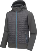 Little Donkey Andy Men's Lightweight Insulated Hybrid Jacket for Hiking Running Ski Thermal Warm with Removable Hood - Image 8