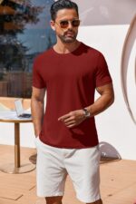 COOFANDY Men's T Shirt Short Sleeve Crew Neck T-Shirt Casual Summer Classic Basic Tee Shirts - Image 3