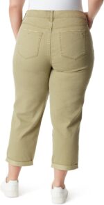 Jessica Simpson Women's Mika Bestie Chino Slim Ankle with Adjustable Waistband Plus - Image 3