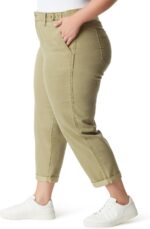 Jessica Simpson Women's Mika Bestie Chino Slim Ankle with Adjustable Waistband Plus - Image 4