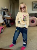 MAXIMGR Toddler Girl Clothes Baby Girl Outfits Cute Long Sleeve Cartoon Top + Jeans Pants Fall Winter Girls Clothing Sets - Image 4