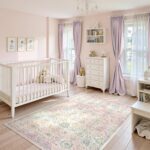 Lahome Flavie Pink Boho Area Rug for Nursery, 5x7 Washable Pink Rugs for Bedroom Girls Kids Room Living Room, Floral Pastel Carpet Non Slip for Teen Toddler Classroom Playroom Dorm, Bedroom Decor - Image 6