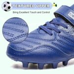 Kids Soccer Cleats Boys Girls Athletic Outdoor Firm Ground Youth Football Shoes(Little Kid/Big Kid) - Image 4