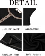 Runcati Men's Workout Tank Tops Sleeveless Gym Muscle Henley Shirt Casual Basic Summer Beach Tops - Image 6