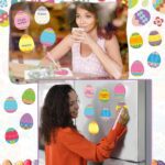 24 Set Easter Eggs Sticky Notes and Pens Set Easter Gifts Colorful Eggs Self Sticky Note Memo Pads with Pens for Classroom Office Supplies Goodies Bag Basket Stuffer Prizes - Image 6