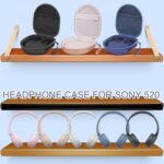 Headphone Case for Sony WH-CH520 JBL Tune Live 670NC Wireless Headphones, Hard EVA On-Ear Headphone Protective Case with Mesh Pocket Storage Cable(Blue) - Image 3