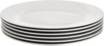 Amazon Basics 6-Piece White Dinner Plate Set, Microwave and Dishwasher Safe for Everyday Use, 10.5 inches - Image 5