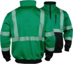 FONIRRA High Visibility Reflective Hoodies for Men Cold Weather Zip Safety Sweatshirts ANSI Class 3 Hi Vis Work Construction Jackets - Image 4