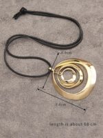 Jeilwiy Leather Necklace For Women Funky Necklace Choker String Cord Necklace with Pendant Boho Style Jewelry - Image 8