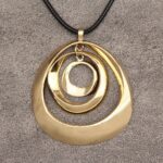 Jeilwiy Leather Necklace For Women Funky Necklace Choker String Cord Necklace with Pendant Boho Style Jewelry - Image 9