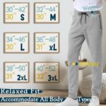 Sweatpants for Men Fleece 3 Pack Joggers Gym Workout Athletic Track Mens Sweat Pants Cotton with Zipper Pockets - Image 6