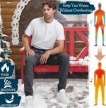 Sweatpants for Men Fleece 3 Pack Joggers Gym Workout Athletic Track Mens Sweat Pants Cotton with Zipper Pockets - Image 7