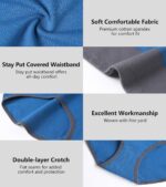Eiggam High Waisted Underwear for Women Tummy Control Panties Cotton Briefs Full Coverage Breathable Underwear Packs Women - Image 7