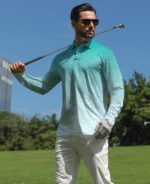 zeetoo Long Sleeve Polo Shirts for Men Golf Polo Collared Shirts Performance Athletic Casual Golf Shirts - Image 4
