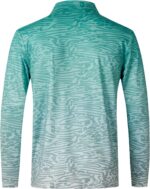zeetoo Long Sleeve Polo Shirts for Men Golf Polo Collared Shirts Performance Athletic Casual Golf Shirts - Image 5