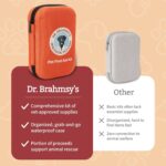 Dr Brahmsy’s Pet First Aid Kit for Dogs and Cats - Vet-Approved Essential Survival and Emergency Supplies for Home, Travel, Camping, Hiking - Packed in a Portable Waterproof Pouch - 45-Piece Set - Image 6
