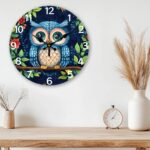 CHGCRAFT 12 Inch Owl Wall Clock Cartoon Owl Wall Clocks Battery Operated Silent Non Ticking Wall Clock Modern Decorative Clock for Home Living Room Kitchen Bedroom Office - Image 6