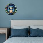 CHGCRAFT 12 Inch Owl Wall Clock Cartoon Owl Wall Clocks Battery Operated Silent Non Ticking Wall Clock Modern Decorative Clock for Home Living Room Kitchen Bedroom Office - Image 7