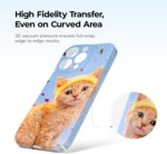 HTVRONT Phone Case Heat Press Machine Compatible with iPhone- H17 Vacuum Heat Press Machine for Phone Cases- Sublimation Press for Custom Phone Case, Badges, Coasters, Includes Film & Fixture - Image 5