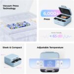 HTVRONT Phone Case Heat Press Machine Compatible with iPhone- H17 Vacuum Heat Press Machine for Phone Cases- Sublimation Press for Custom Phone Case, Badges, Coasters, Includes Film & Fixture - Image 8
