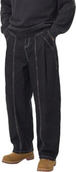 WZIKAI Men's Baggy Casual Pants Elastic Waist Parachute Pants Wide Leg Streetwear Trousers with Pockets - Image 3