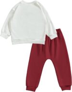 Toddler Baby Handsome Just Like Daddy Long Sleeve Sweatshirt Top Jogger Pants Set Cute Fall Winter Clothes Set - Image 8