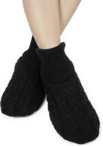 BenSorts Fuzzy Slipper Socks for Women Non Slip House Socks with Grips Gifts - Image 7