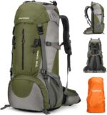 70L Camping Hiking Backpack with Rain Cover Waterproof Backpacking Backpack for Hiking Treeking Climbing Outdoor - Image 8