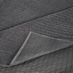 ELEGANT LIFE HOME Velvet Quilt Oversized King Reversible Royal Cotton Velvet Pic-Stitch Bedding Quilt - King Size - 108'' x 92'', Grey - Image 9