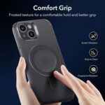 ESR for iPhone 15 Case, Compatible with MagSafe, Military-Grade Protection, Resists Yellowing and Scratches, Magnetic Phone Case for iPhone 15, Zero Series, Frosted Black - Image 9