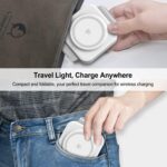 3 in 1 Wireless Charging Station,Foldable Magnetic Wireless Charger for Apple Devices,Travel Charging Pad for iPhone 17 16 15 14 13, Watch & AirPods,Fast Charging Station for Home Office Travel(White) - Image 5