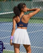 RUNNING GIRL Sports Bra for Women,Y Back Molded Cup Medium Impact Sports Bras with Sewn in Pads - Image 6