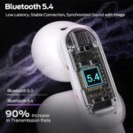 Monster Wireless Earbuds Open AC601, Comfort Clip-On Bluetooth Earbuds, Bluetooth 5.4 Open Ear Buds with Environmental Noise Cancellation, IPX5 Waterproof & Touch Control Wireless Headphones (Purple) - Image 5