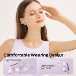 Monster Wireless Earbuds Open AC601, Comfort Clip-On Bluetooth Earbuds, Bluetooth 5.4 Open Ear Buds with Environmental Noise Cancellation, IPX5 Waterproof & Touch Control Wireless Headphones (Purple) - Image 8