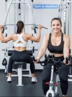 FITTIN Racerback Sports Bras for Women: High Support 3 Pack Adjustable Padded Full Coverage for Gym Workout - for Large Bust - Image 3