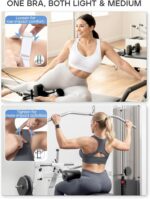 FITTIN Racerback Sports Bras for Women: High Support 3 Pack Adjustable Padded Full Coverage for Gym Workout - for Large Bust - Image 4