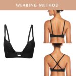 DotVol Women's Deep Plunge Bra Convertible Push up Low Cut Seamless Wireless Bra - Image 5