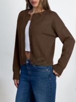 LILLUSORY Womens Cropped Cardigan Sweaters Lightweight Crop Knit Y2k Outfits Fashion Button Up Clothes - Image 4