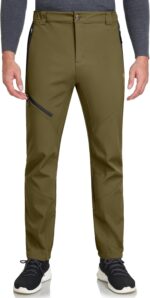 Little Donkey Andy Men’s Fleece Lined Softshell Pants for Hiking SKiiing - Image 3
