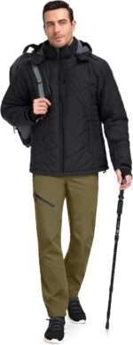 Little Donkey Andy Men’s Fleece Lined Softshell Pants for Hiking SKiiing - Image 7