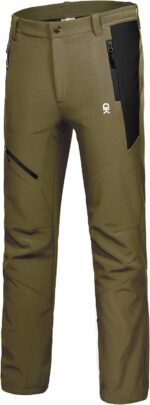 Little Donkey Andy Men’s Fleece Lined Softshell Pants for Hiking SKiiing - Image 8