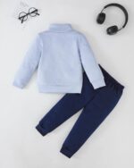 Rosibel Toddler Boy Clothes Outfits Long Sleeve Solid Sweatshirt and Pants 2 Piece Boys Fall Winter Sweatsuit Set 2-8T - Image 3