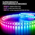 Tavaray 4PCS 14" Double Sided RGB LED Wheel Ring Lights with APP & Remote Control, 178+DIY Dynamic Modes w/Turn Signal Braking and Reverse Function Wheel Lights for Trucks Pickups Cars Offroad - Image 4